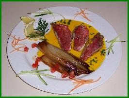 Rougets bar préparés à la cuisine du Bon Abri